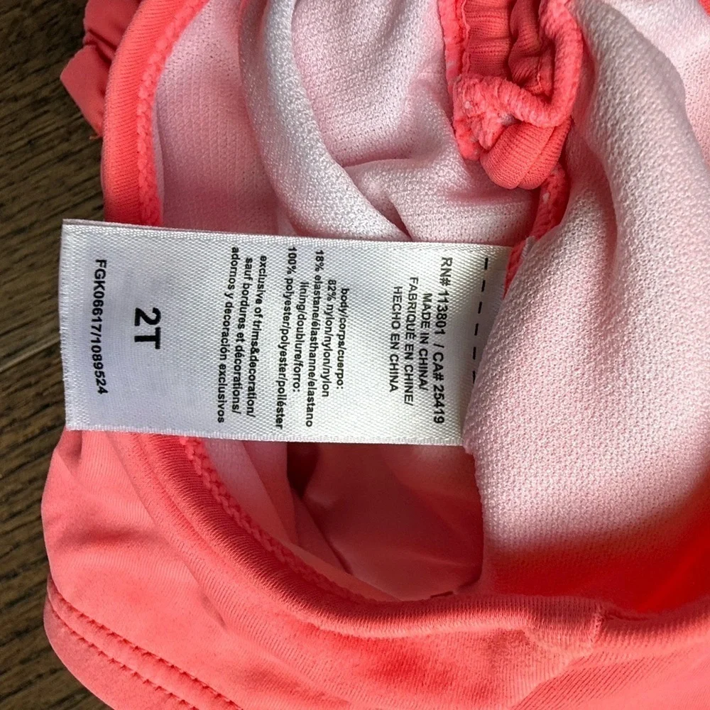 Flapdoodles Pink Mermaid Kids Swim One Piece 2T 18-24 months baby swimsuit